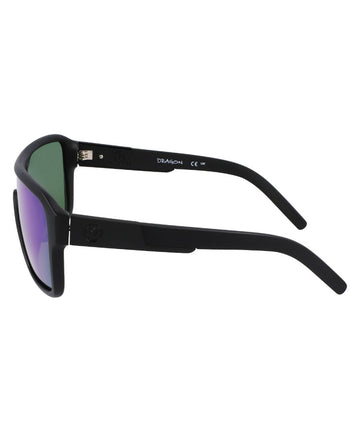 Dragon Remix Matte Black W/ LumaLens Green Ion Polar Sunglasses